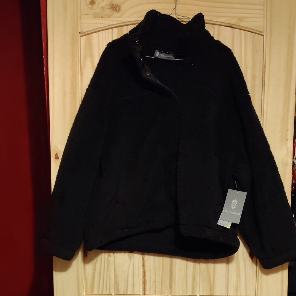 NWT Free Country Cozy Women's Black Jacket